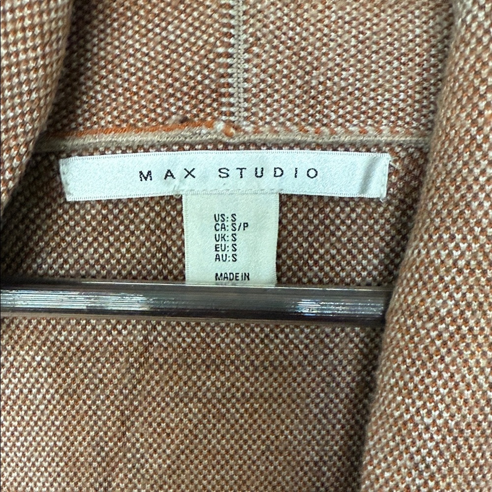 Plaid Open Front Long Cardigan Sweater - Picture 3 of 5